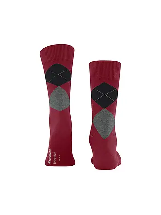 BURLINGTON | Chaussettes homme EDINBURGH 40-46 cranberry | rot